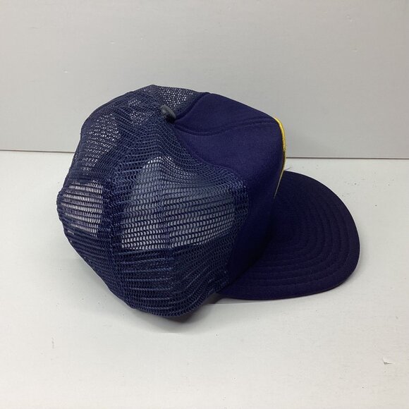 Michigan State Police Troopers Assoc Hat Adjustable Navy Mesh Snapback - Picture 2 of 5